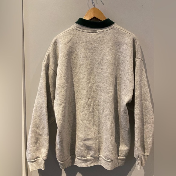 Vintage Tultex Mock Collar Christmas Cardinals Sweatshirt - Picture 2 of 6